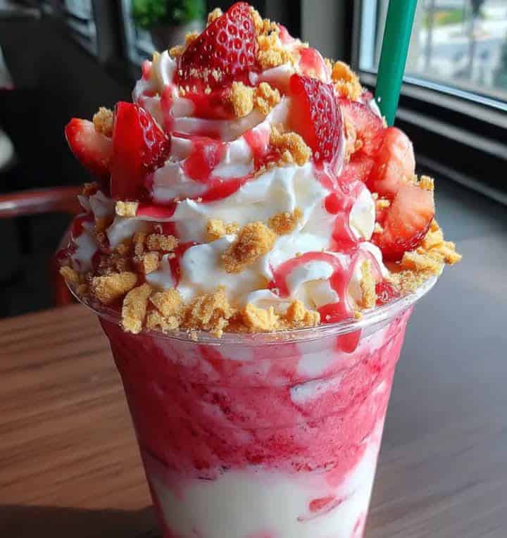Erdbeer-Shortcake-Frappuccino